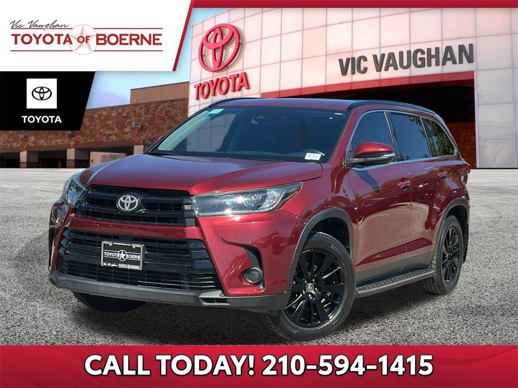 2019 Toyota Highlander SE V6 — SUV — 103,324 mi — Boerne, TX