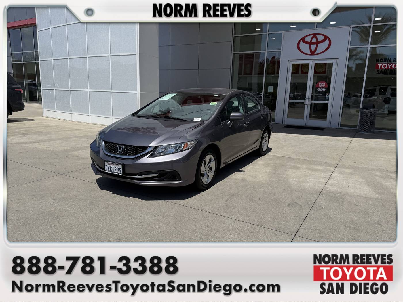 2015 Honda Civic LX — Sedan — 59,693 mi — San Diego, CA