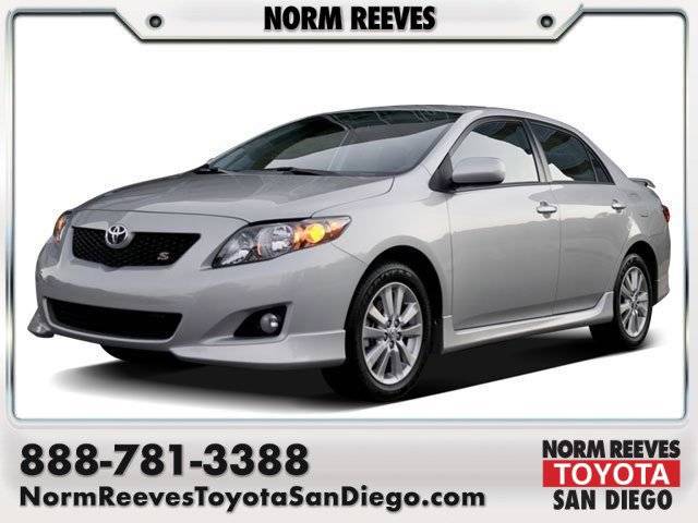 2009 Toyota Corolla XRS — Sedan — 165,847 mi — San Diego, CA