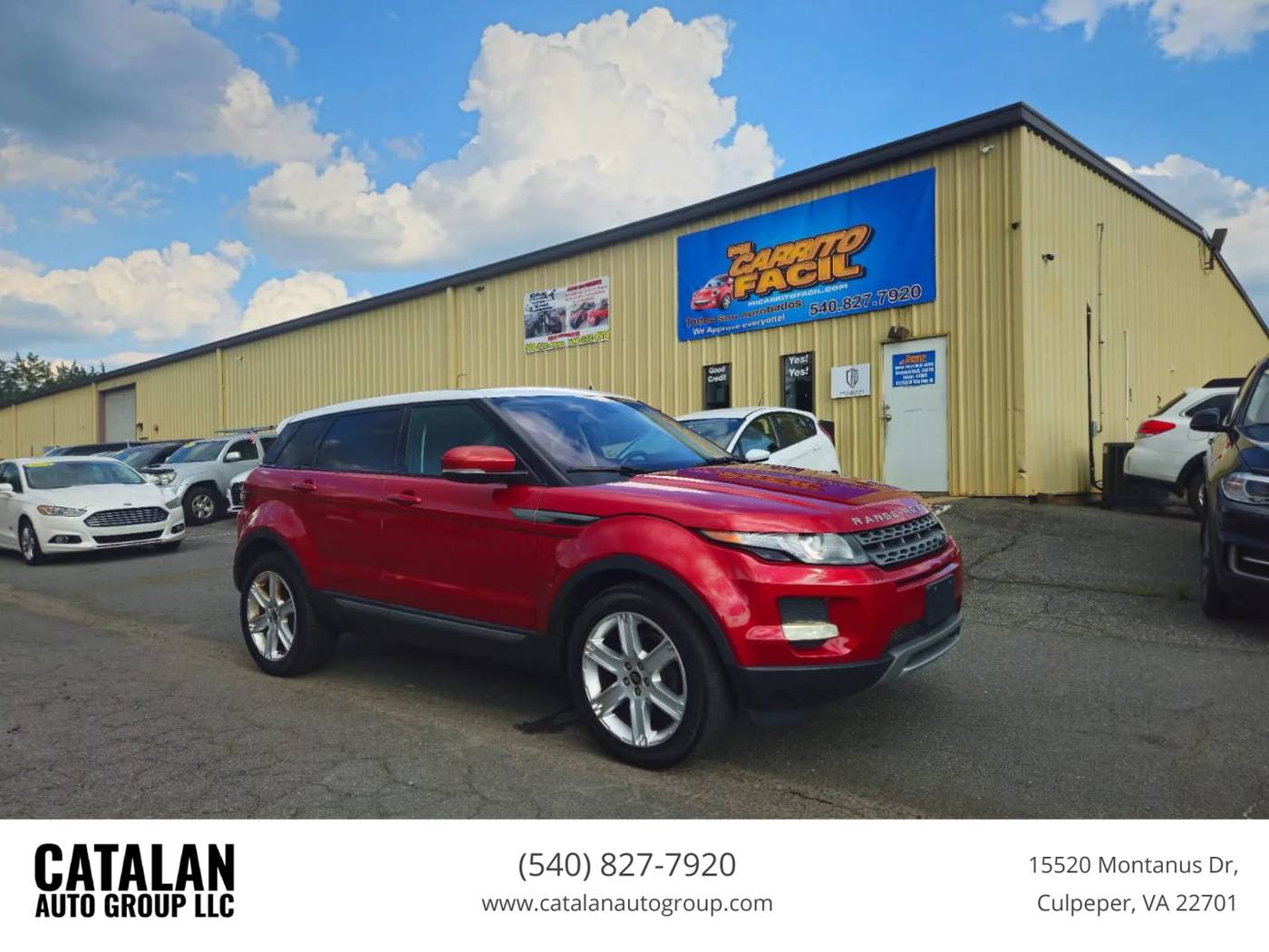 2013 Land Rover Range Rover Evoque Pure Plus — SUV — 89,209 mi — Culpeper, VA