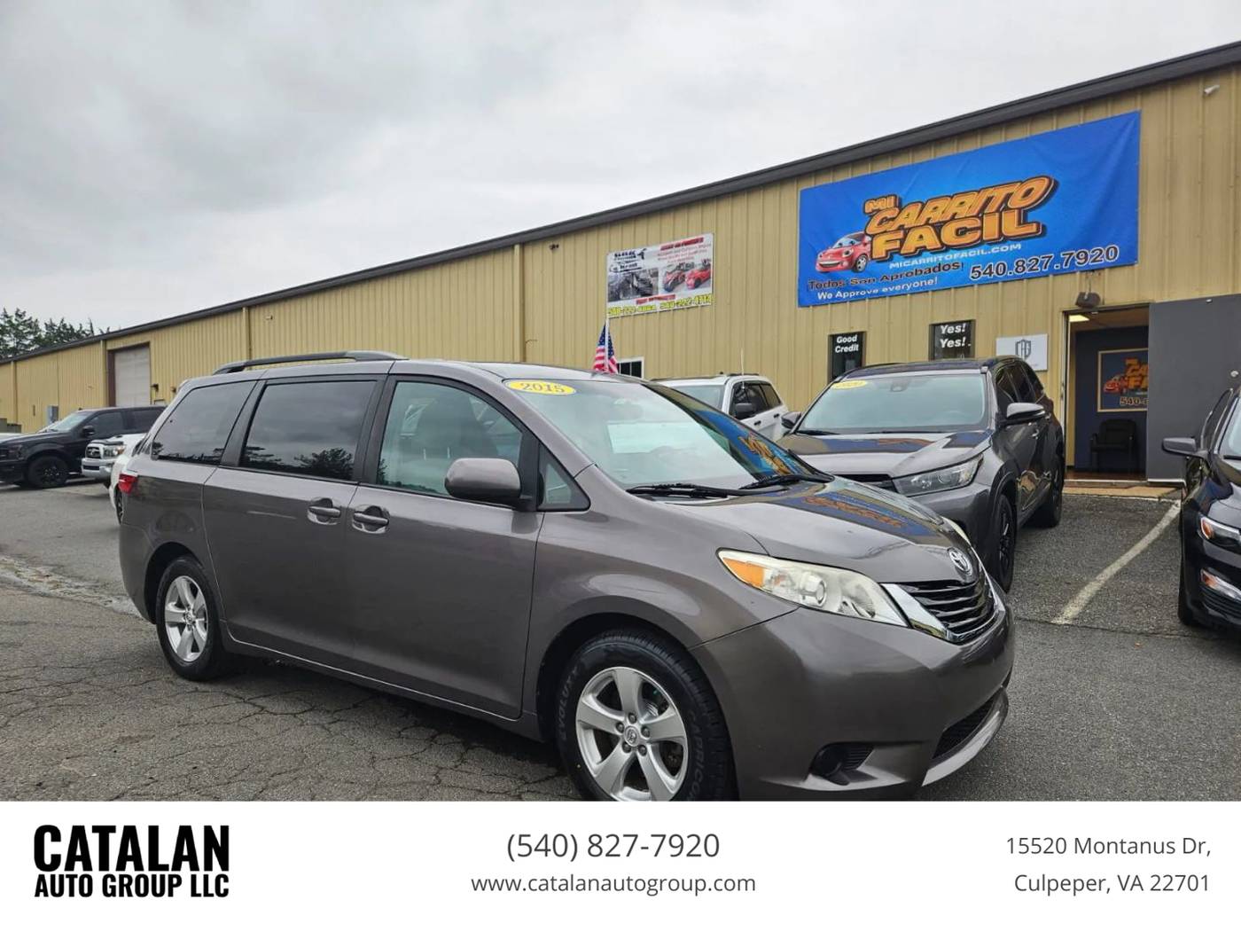 2015 Toyota Sienna LE — Minivan — 126,223 mi — Culpeper, VA