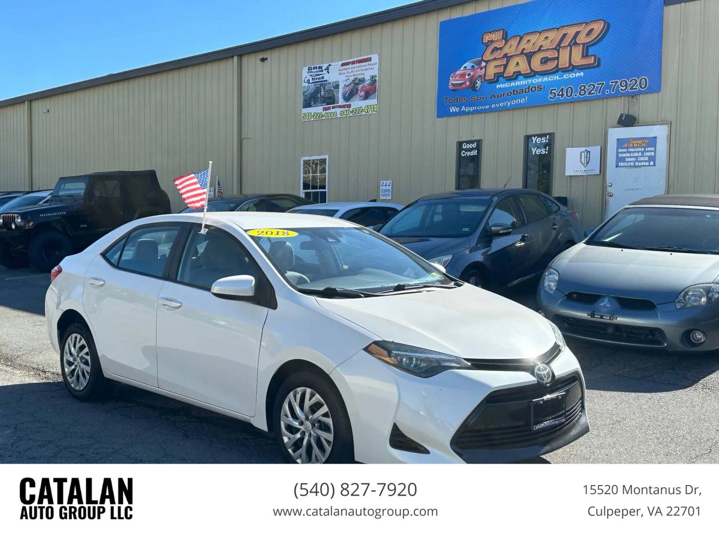 2018 Toyota Corolla LE — Sedan — 119,763 mi — Culpeper, VA