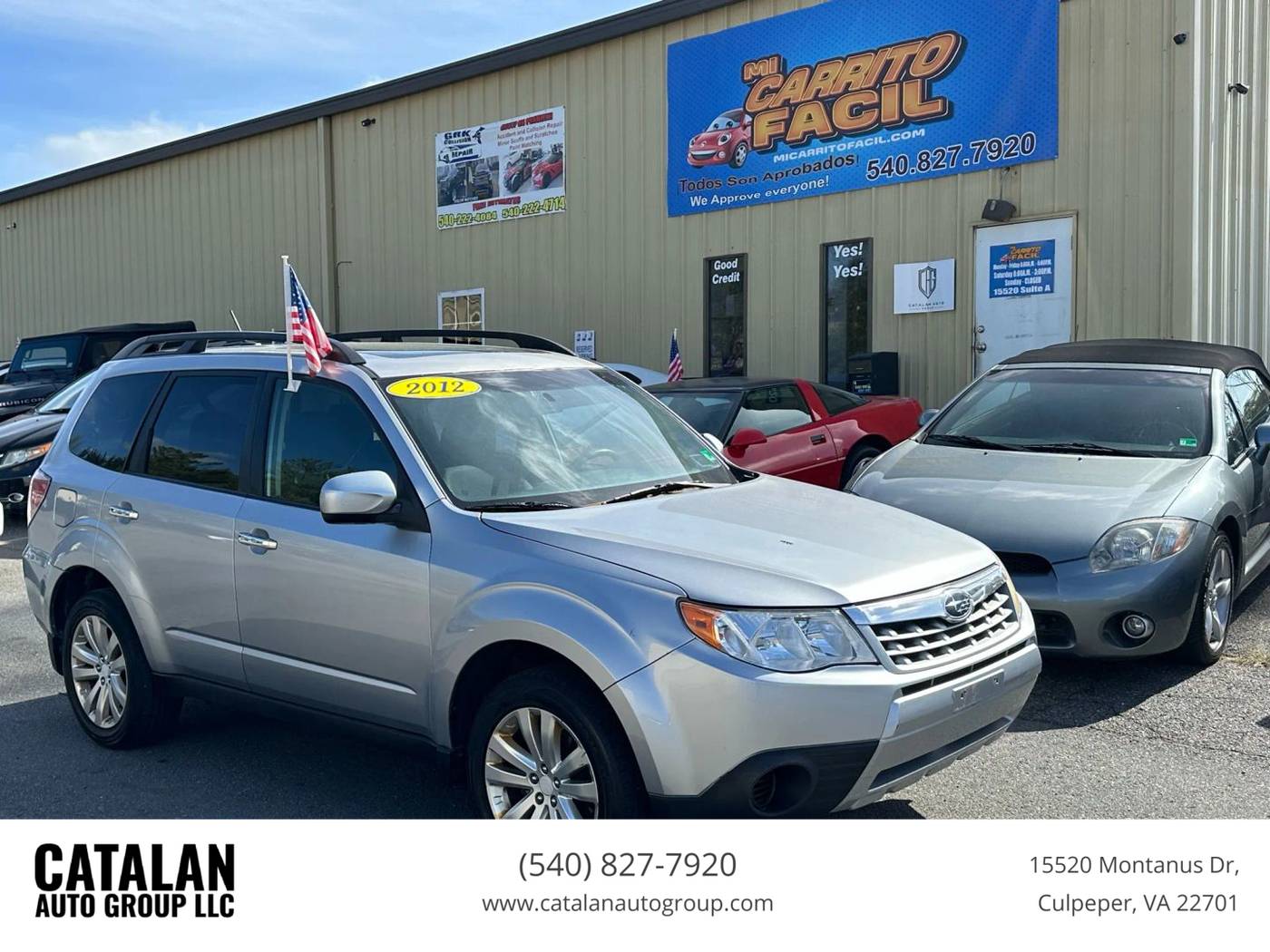 2012 Subaru Forester 2.5X Premium — SUV — 100,014 mi — Culpeper, VA