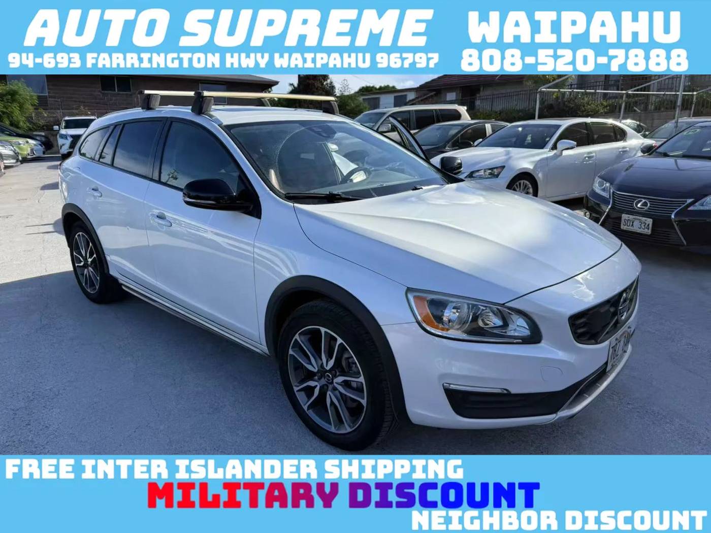 2017 Volvo V60 Cross Country T5 — Wagon — 84,866 mi — Waipahu, HI
