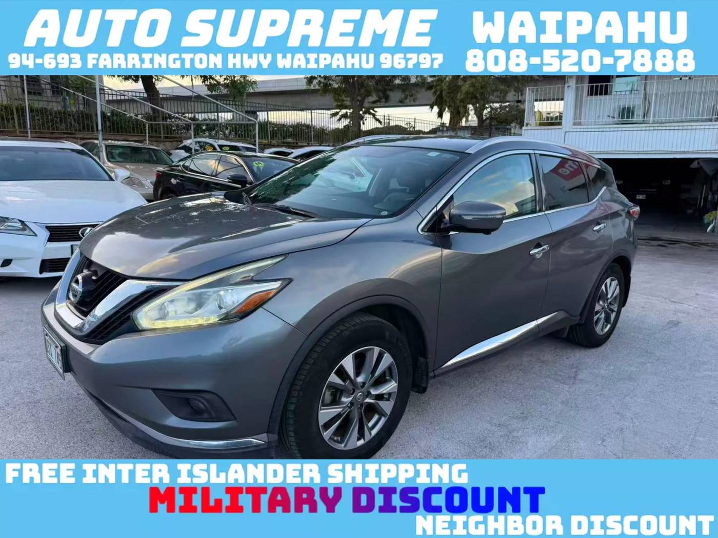 2015 Nissan Murano SL — SUV — 95,389 mi — Waipahu, HI