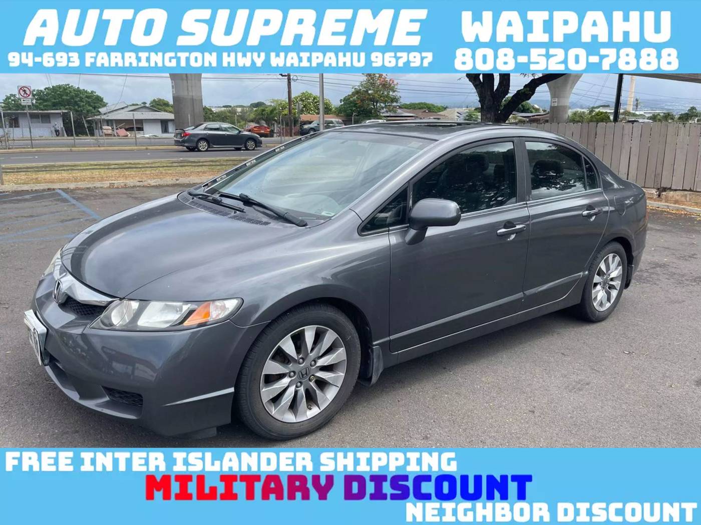 2009 Honda Civic EX — Sedan — 63,068 mi — Waipahu, HI