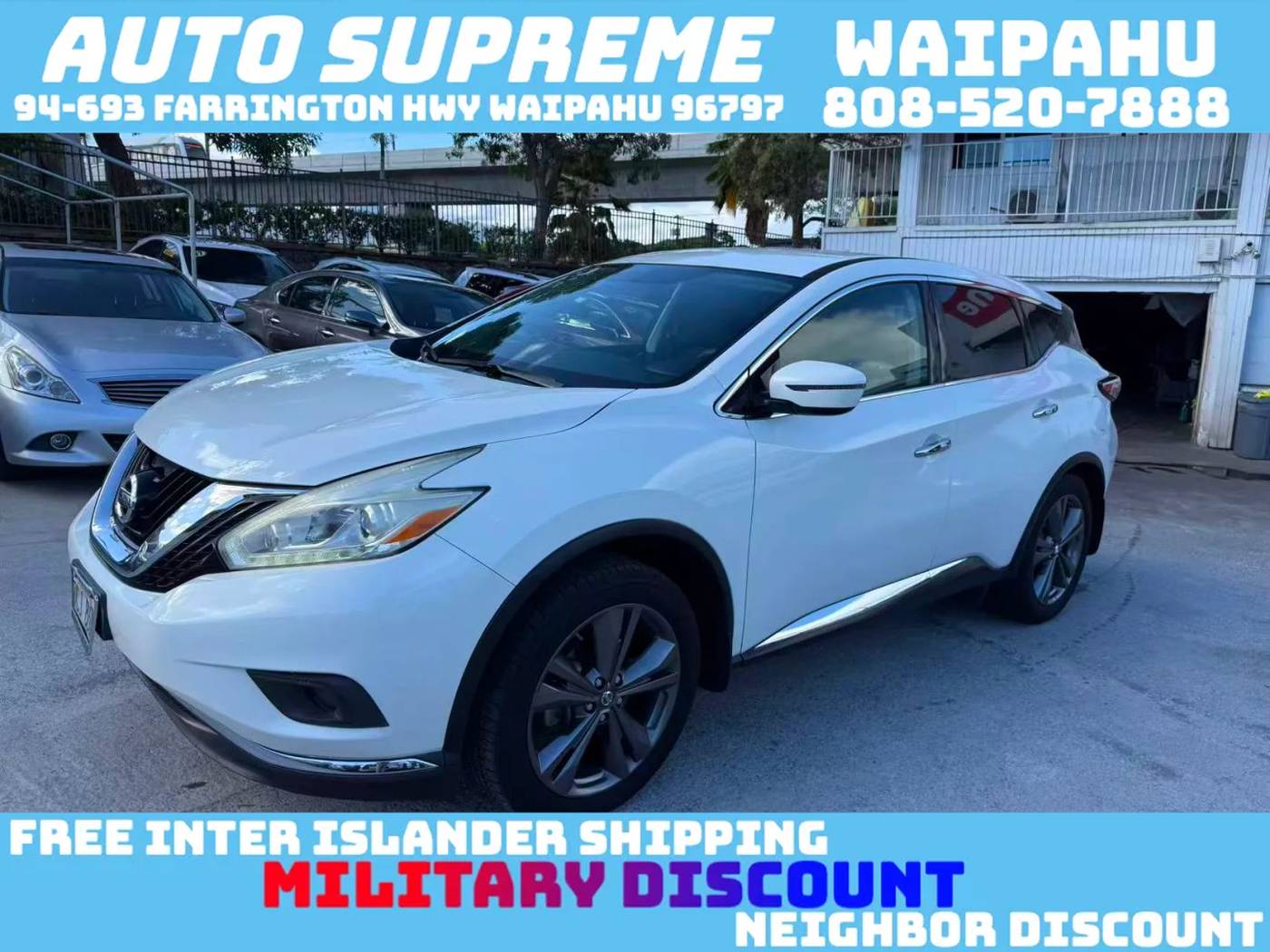 2017 Nissan Murano S — SUV — 134,442 mi — Waipahu, HI