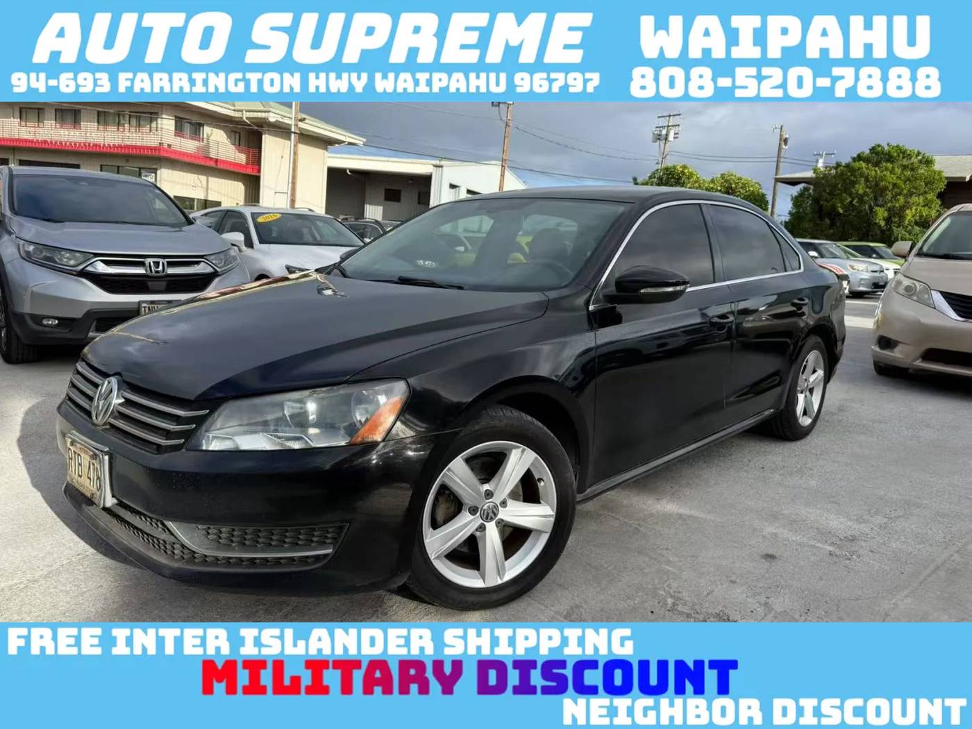 2012 Volkswagen Passat S — Sedan — 86,706 mi — Waipahu, HI