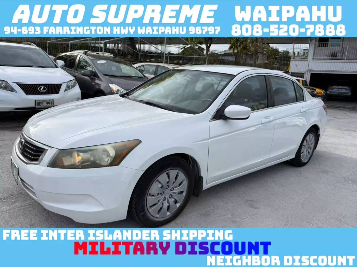 2009 Honda Accord LX — Sedan — 120,000 mi — Waipahu, HI