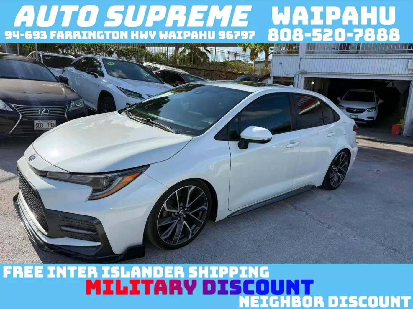 2021 Toyota Corolla APEX XSE — Sedan — 37,738 mi — Waipahu, HI