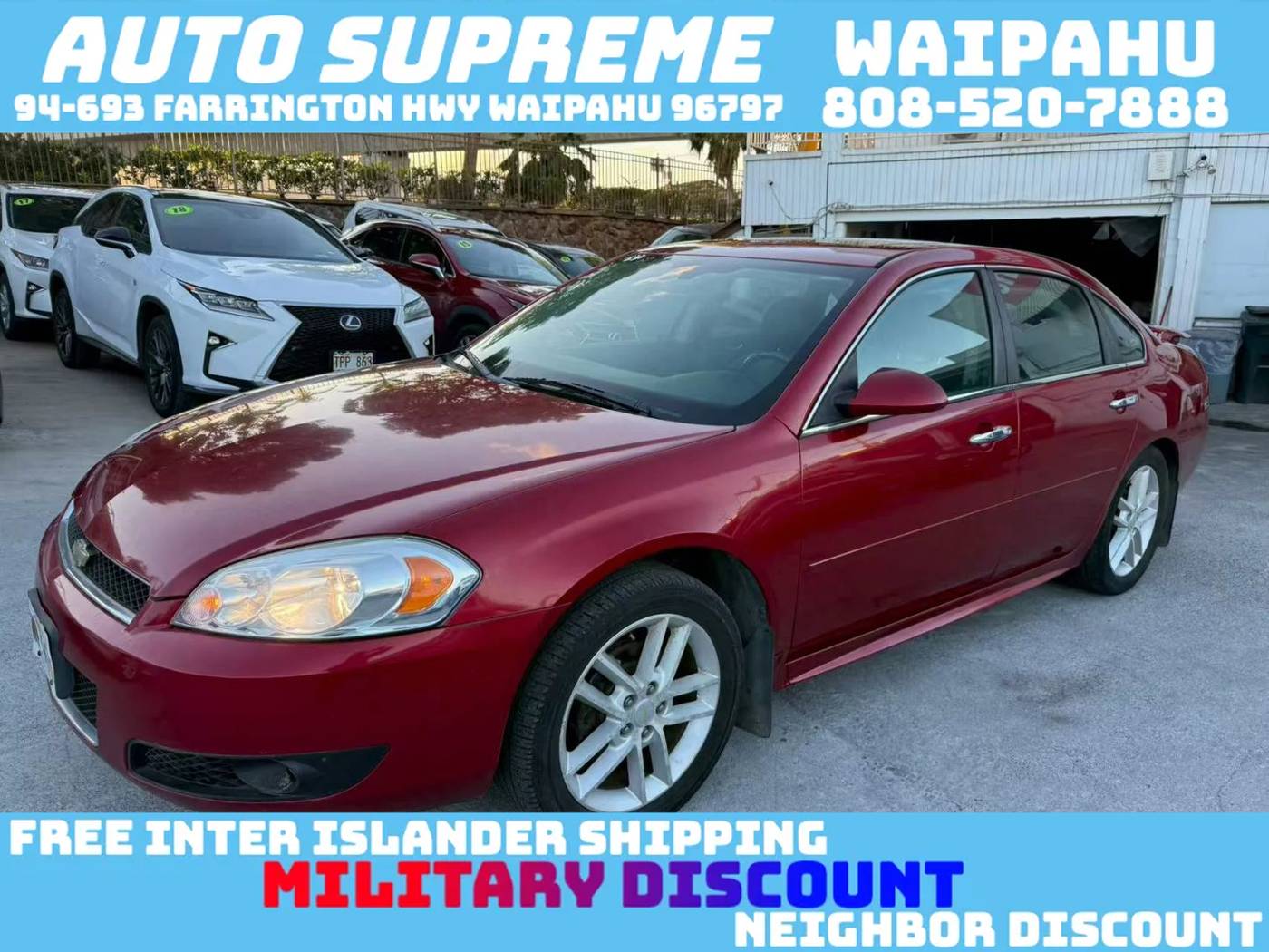2014 Chevrolet Impala Limited LTZ — Sedan — 87,000 mi — Waipahu, HI