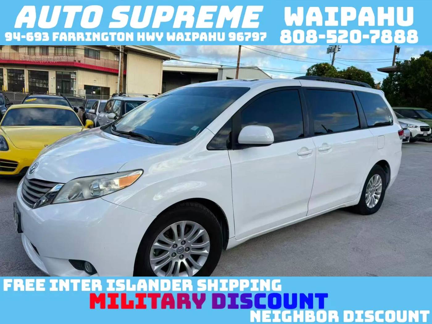 2012 Toyota Sienna XLE — Minivan — 164,559 mi — Waipahu, HI