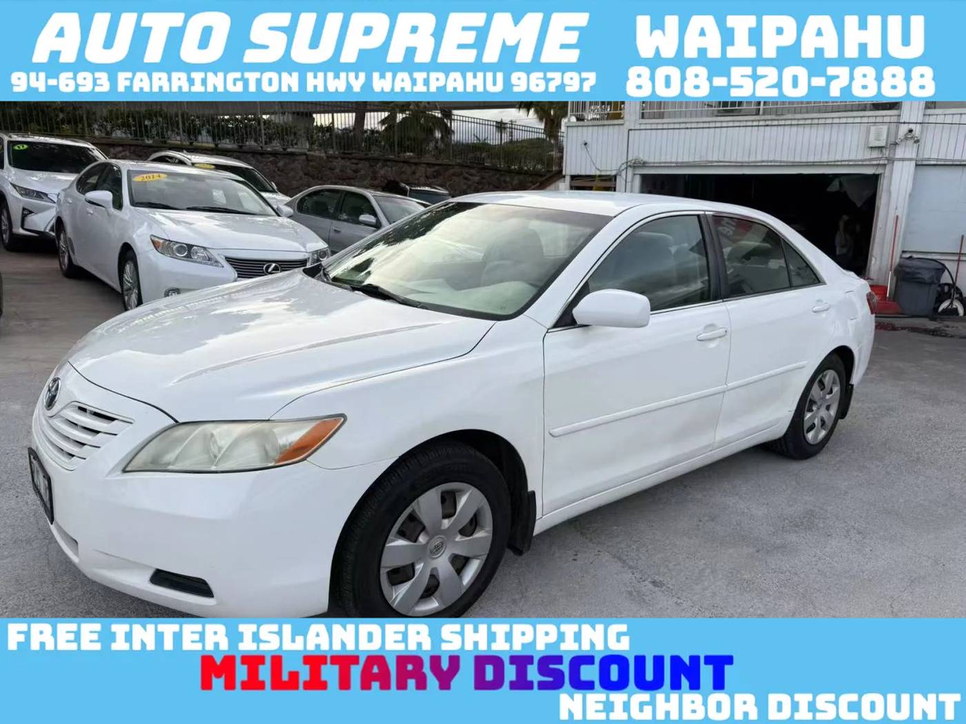 2007 Toyota Camry LE — Sedan — 119,000 mi — Waipahu, HI