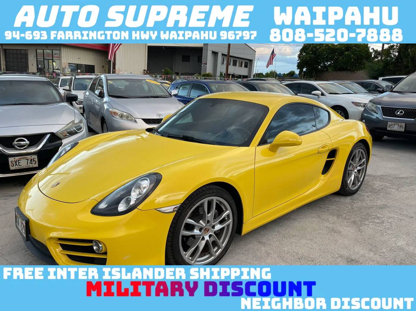 2014 Porsche Cayman Standard — Coupe — 53,590 mi — Waipahu, HI