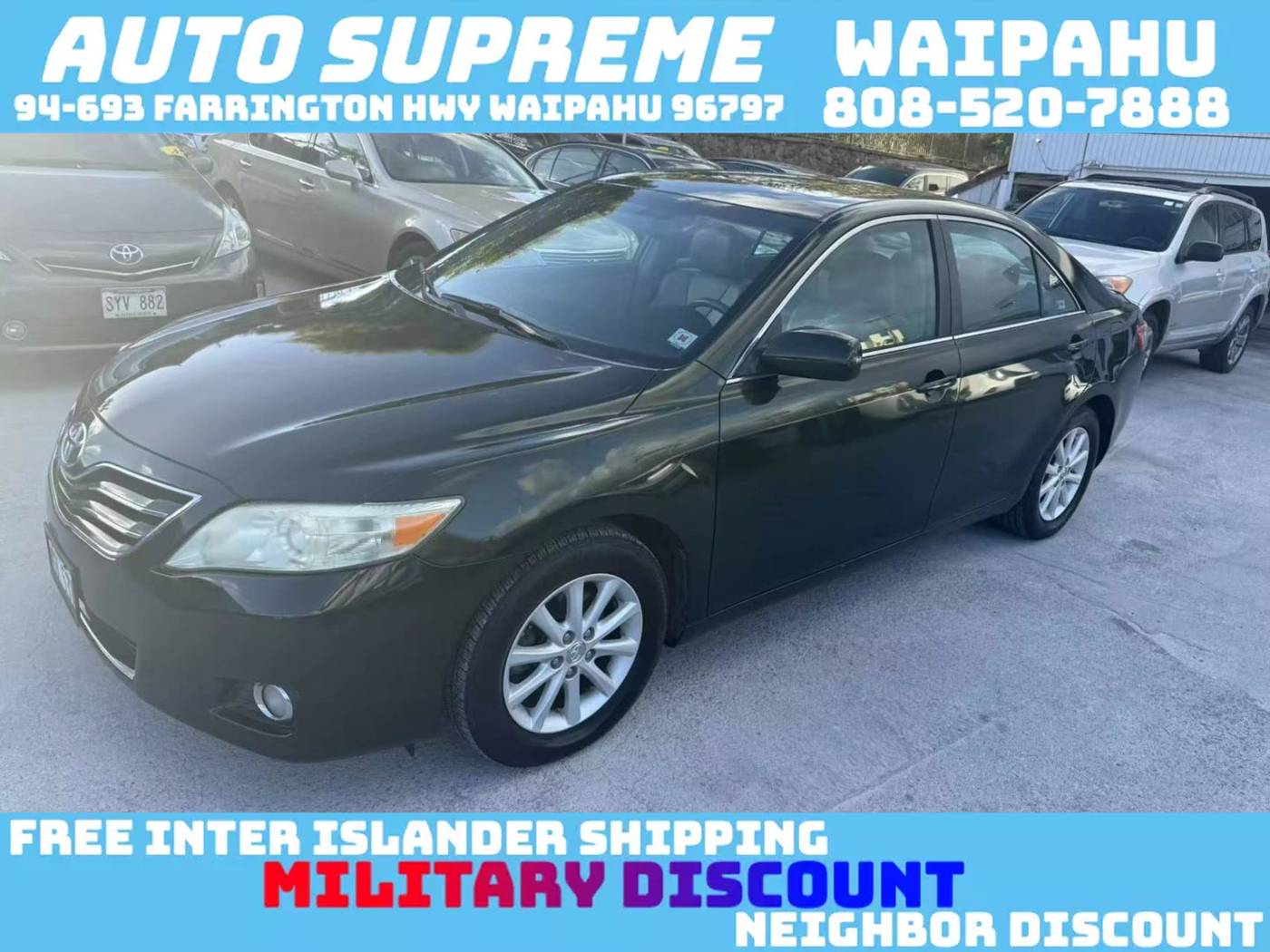 2010 Toyota Camry XLE V6 — Sedan — 65,751 mi — Waipahu, HI