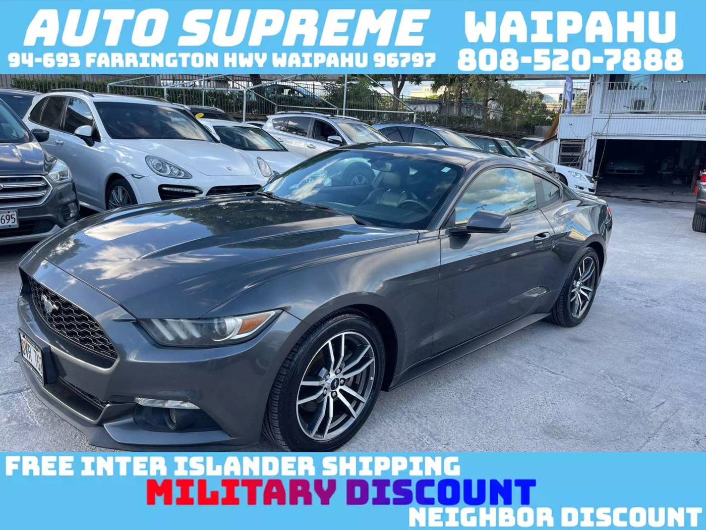 2016 Ford Mustang EcoBoost Premium — Coupe — 81,274 mi — Waipahu, HI