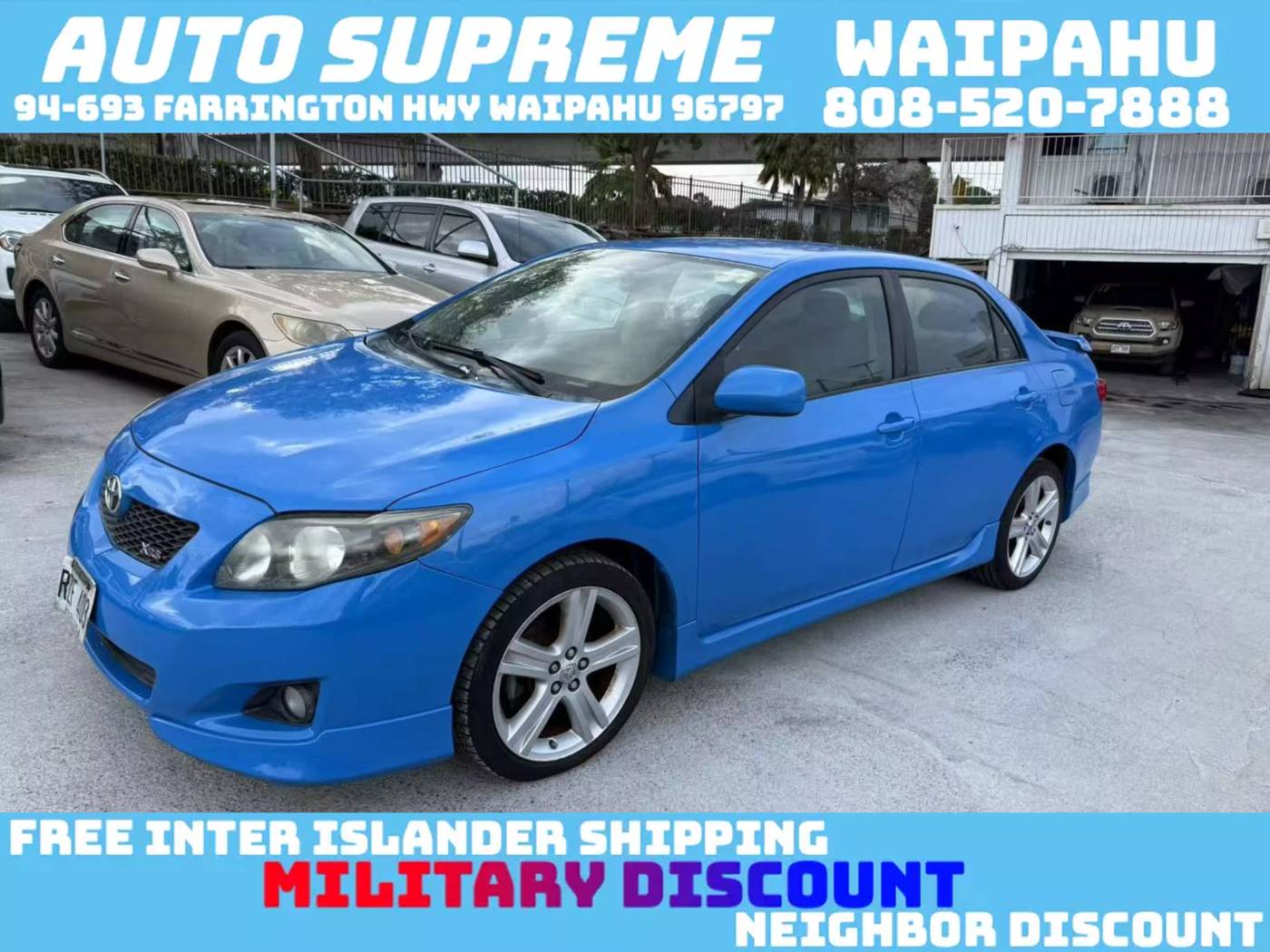 2009 Toyota Corolla XRS — Sedan — 140,940 mi — Waipahu, HI