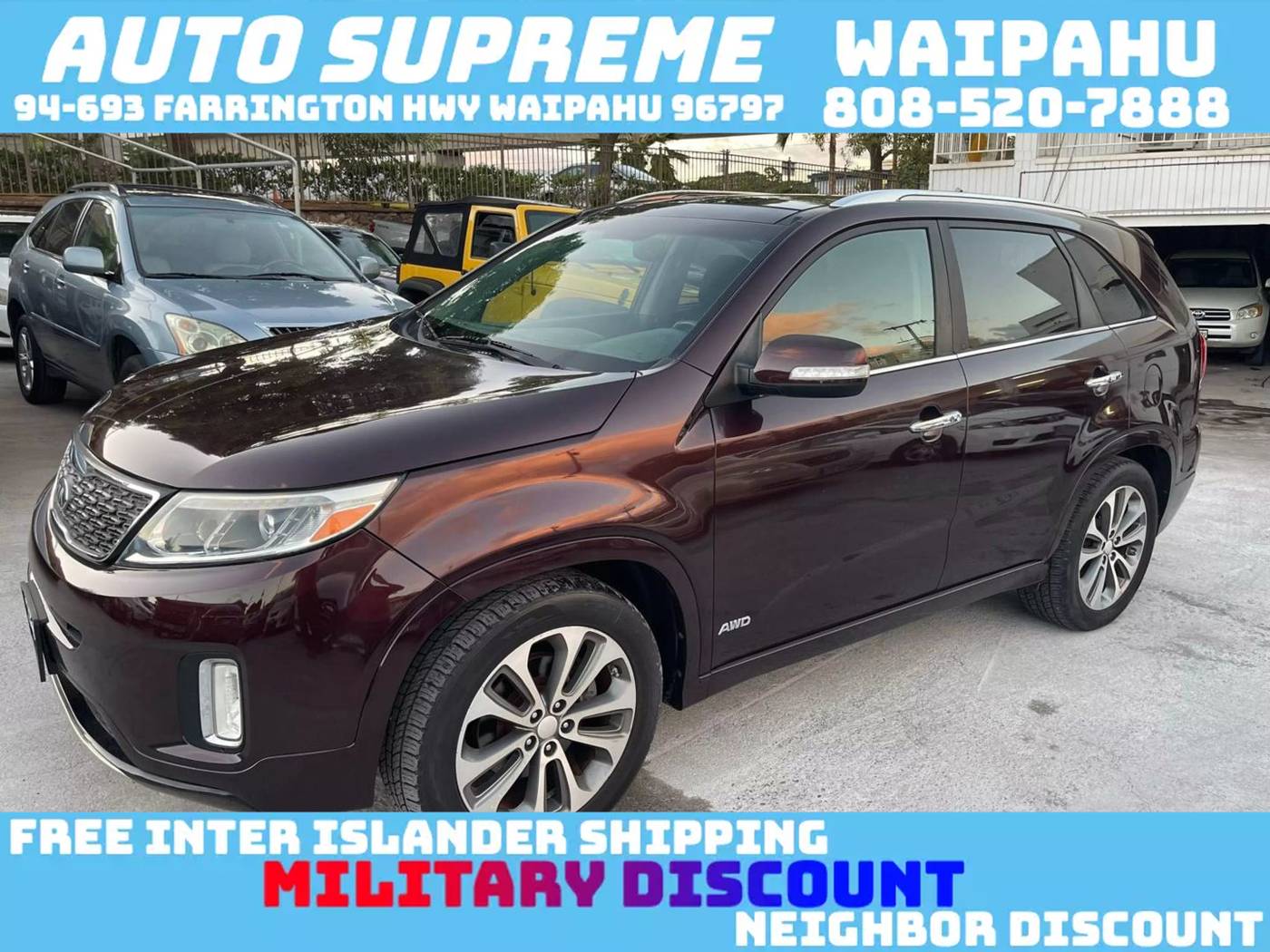 2015 Kia Sorento SX — SUV — 82,000 mi — Waipahu, HI