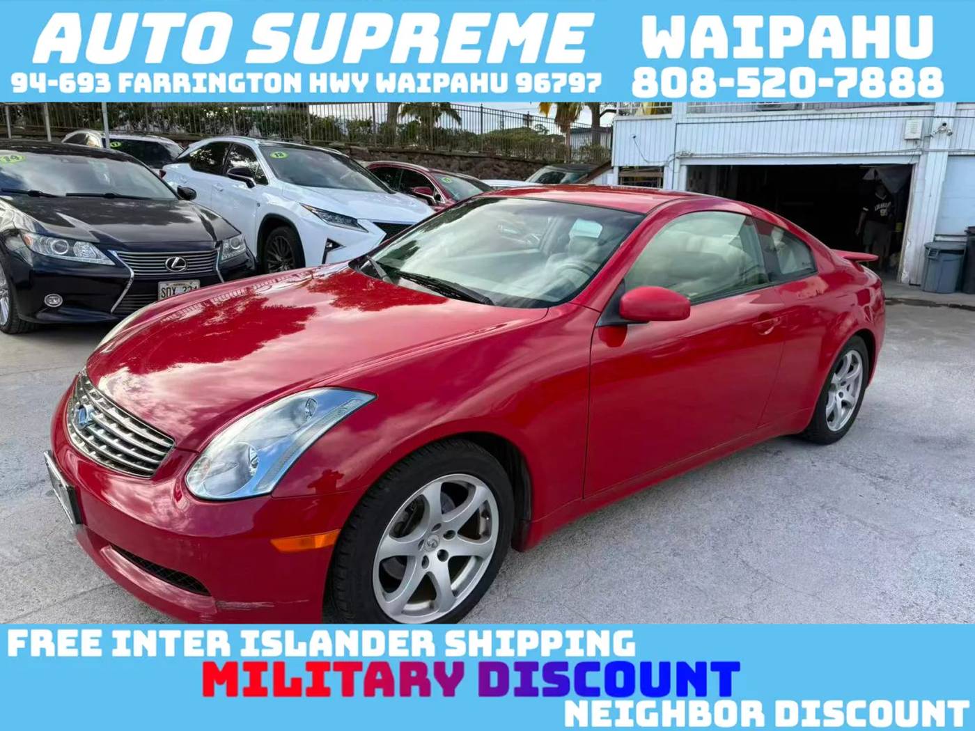 2004 INFINITI G G35 — Coupe — 50,121 mi — Waipahu, HI
