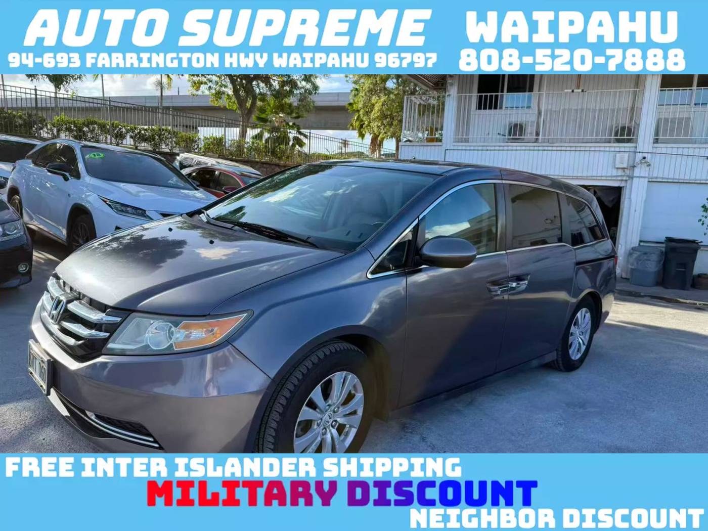 2016 Honda Odyssey EX-L — Minivan — 109,051 mi — Waipahu, HI