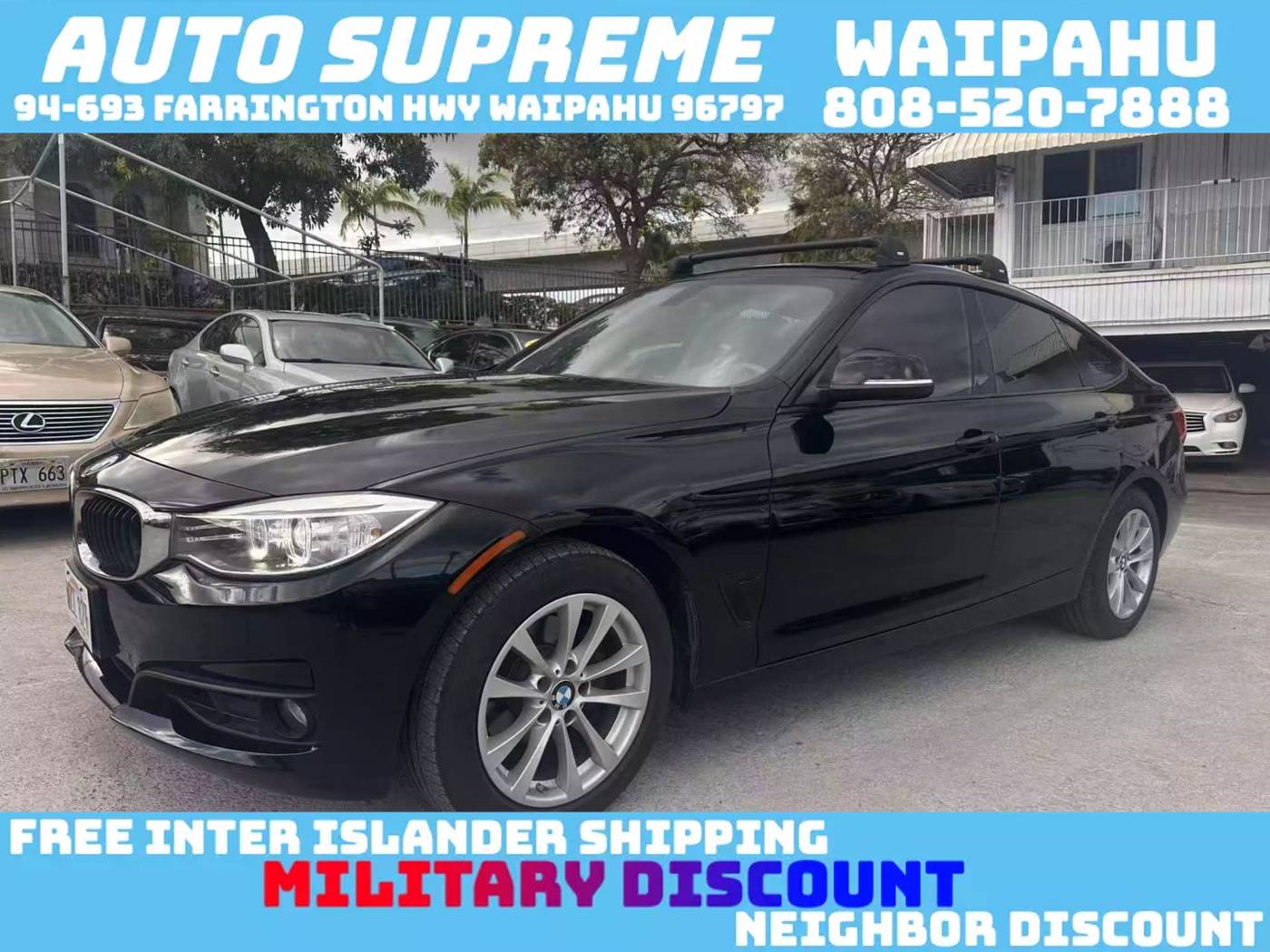 2015 BMW 3 Series 328i — Hatchback — 52,402 mi — Waipahu, HI