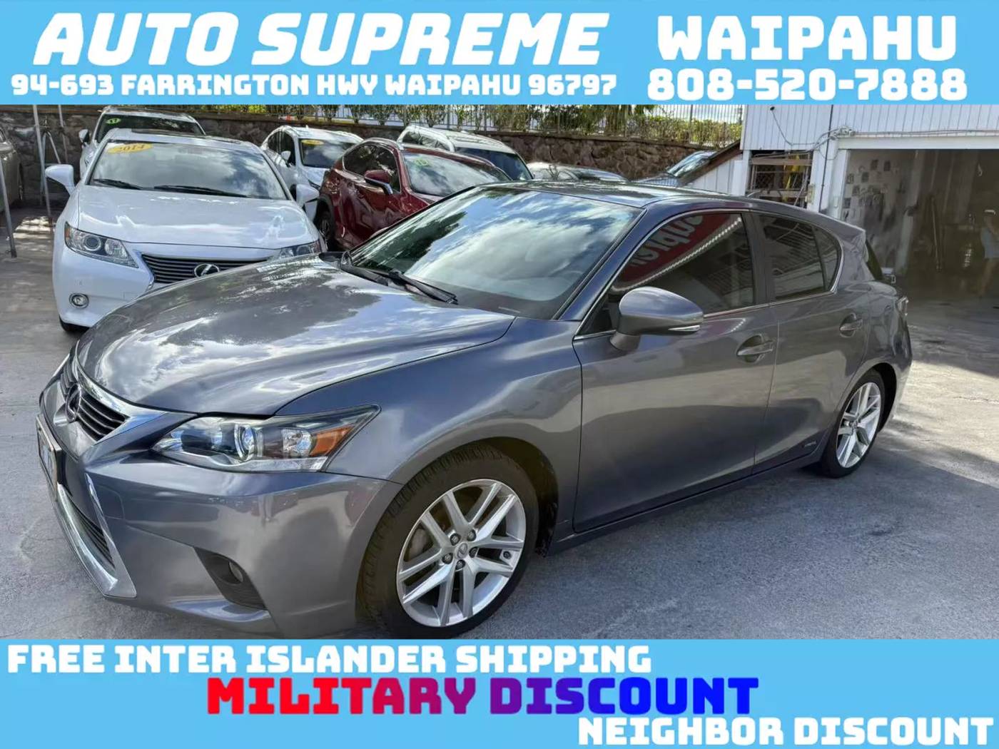 2016 Lexus CT CT 200h — Hatchback — 34,880 mi — Waipahu, HI