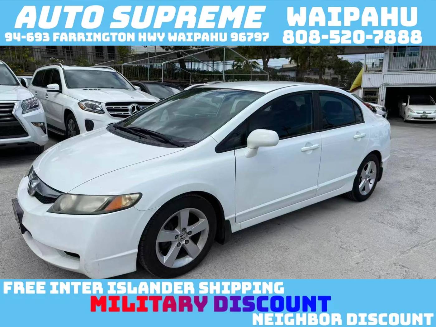 2010 Honda Civic LX-S — Sedan — 79,868 mi — Waipahu, HI