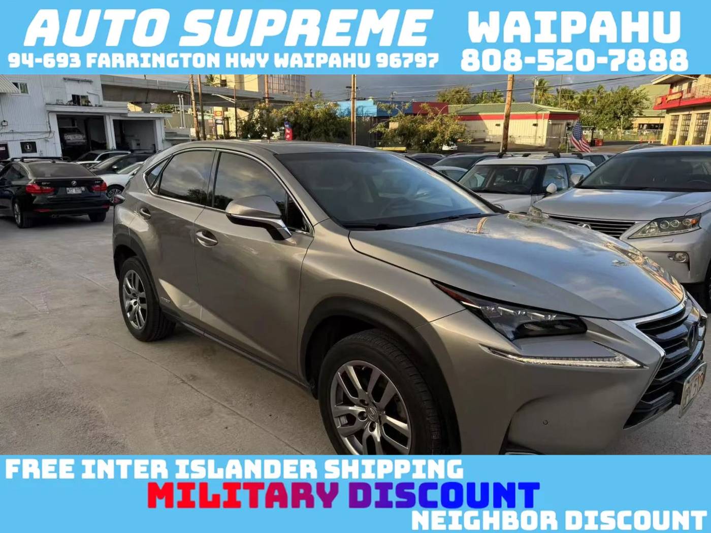 2015 Lexus NX NX 300h — SUV — 55,728 mi — Waipahu, HI