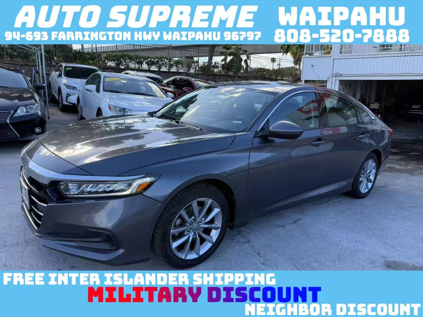 2021 Honda Accord LX — Sedan — 184,248 mi — Waipahu, HI