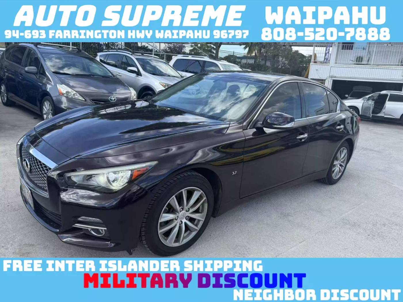 2015 INFINITI Q50 Premium — Sedan — 105,873 mi — Waipahu, HI