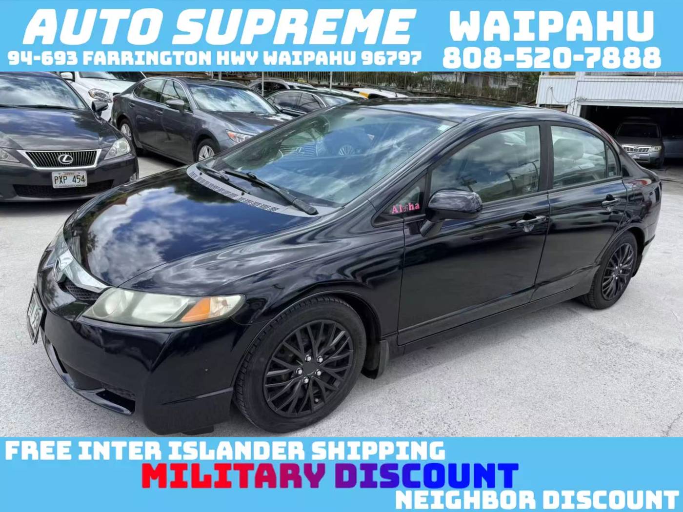 2009 Honda Civic LX — Sedan — 106,000 mi — Waipahu, HI