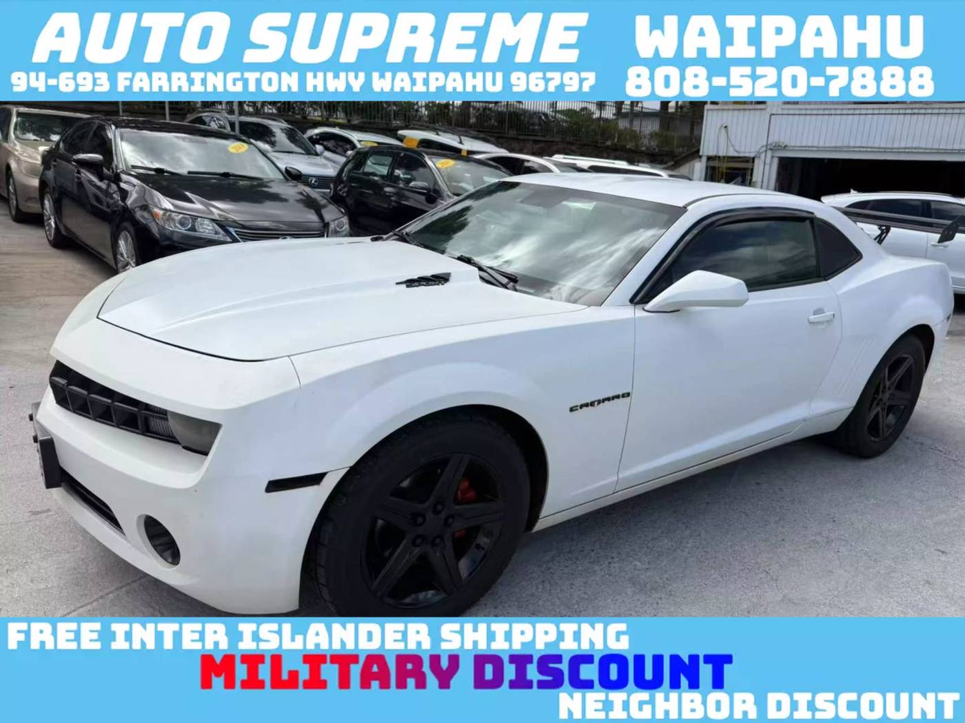 2010 Chevrolet Camaro 1LT — Coupe — 116,105 mi — Waipahu, HI