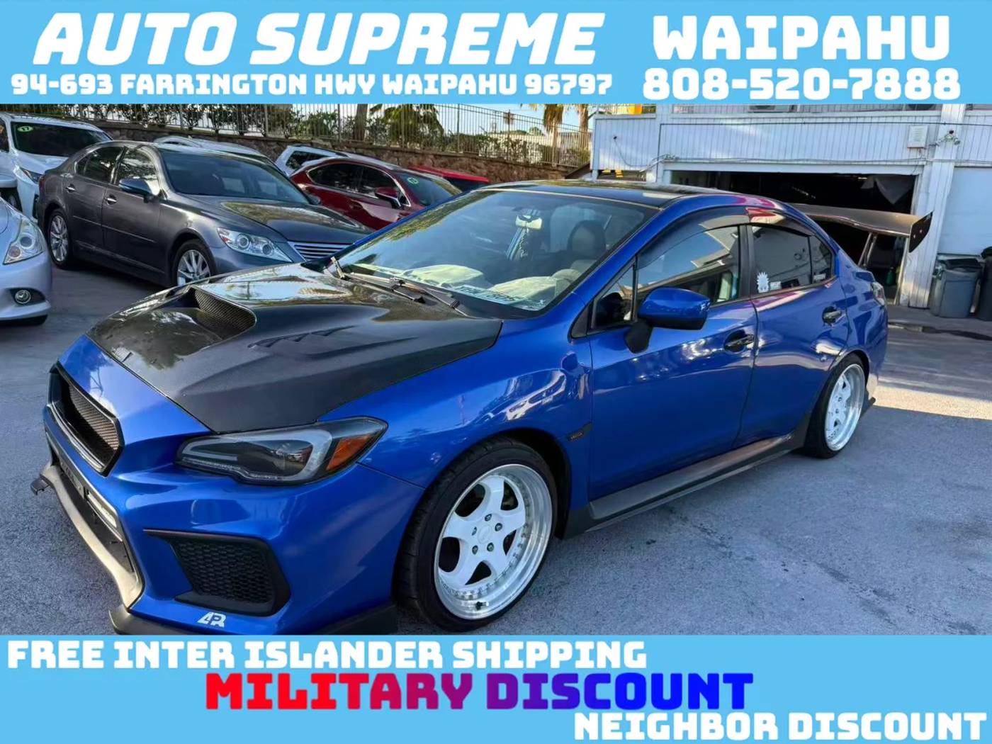2018 Subaru WRX Base — Sedan — 51,616 mi — Waipahu, HI