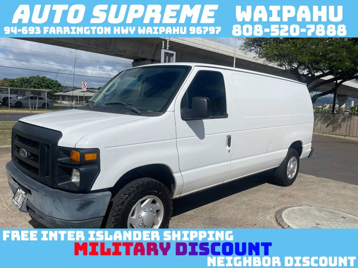 2012 Ford Econoline Cargo Van E-150 — Cargo Van — 77,123 mi — Waipahu, HI