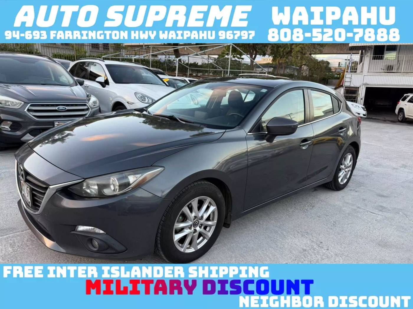 2016 Mazda Mazda3 i Touring — Hatchback — 69,658 mi — Waipahu, HI