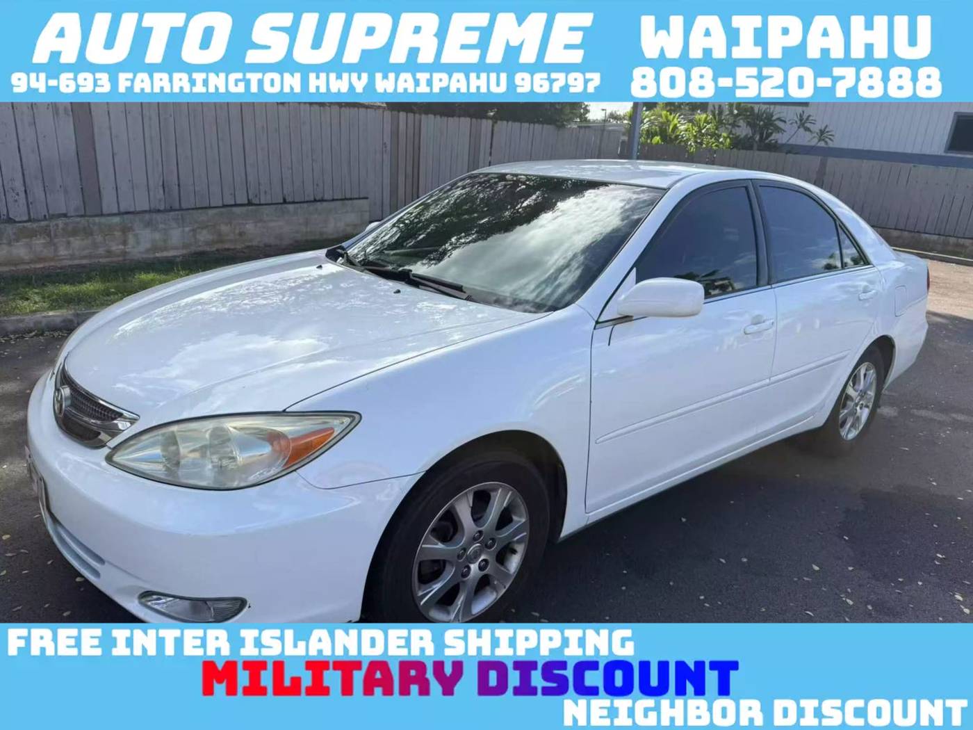 2004 Toyota Camry XLE — Sedan — 124,988 mi — Waipahu, HI