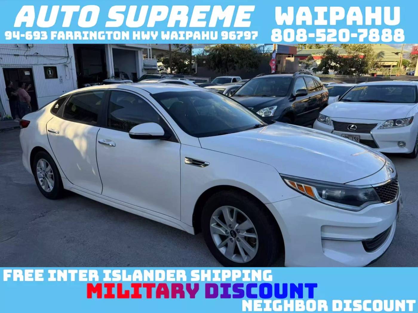 2018 Kia Optima LX — Sedan — 107,468 mi — Waipahu, HI