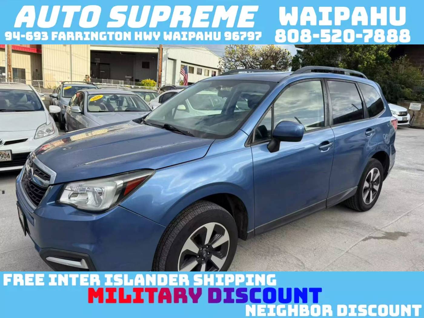 2018 Subaru Forester 2.5i Premium — SUV — 117,990 mi — Waipahu, HI