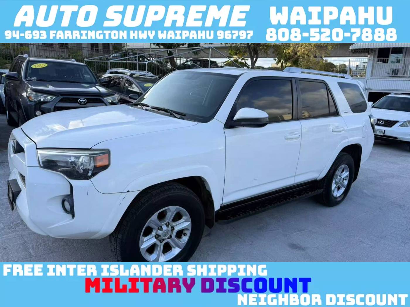2018 Toyota 4Runner SR5 Premium — SUV — 164,303 mi — Waipahu, HI