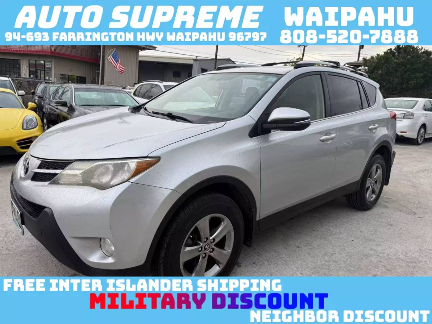 2015 Toyota RAV4 XLE — SUV — 123,123 mi — Waipahu, HI