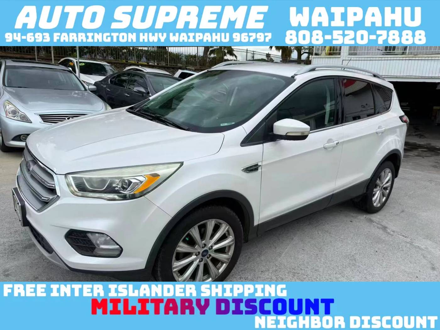 2017 Ford Escape Titanium — SUV — 65,982 mi — Waipahu, HI