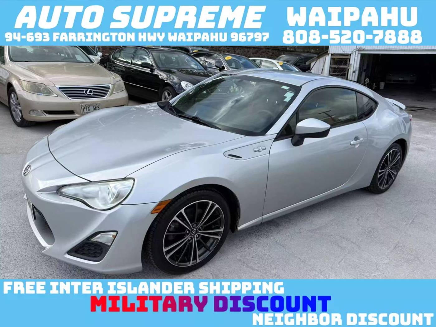 2014 Scion FR-S Base — Coupe — 68,567 mi — Waipahu, HI