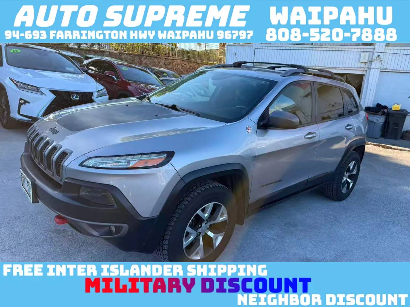2016 Jeep Cherokee Trailhawk — SUV — 105,012 mi — Waipahu, HI