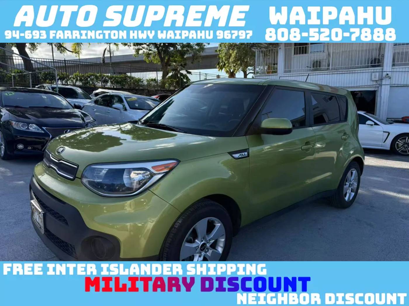 2017 Kia Soul Base — Hatchback — 109,091 mi — Waipahu, HI