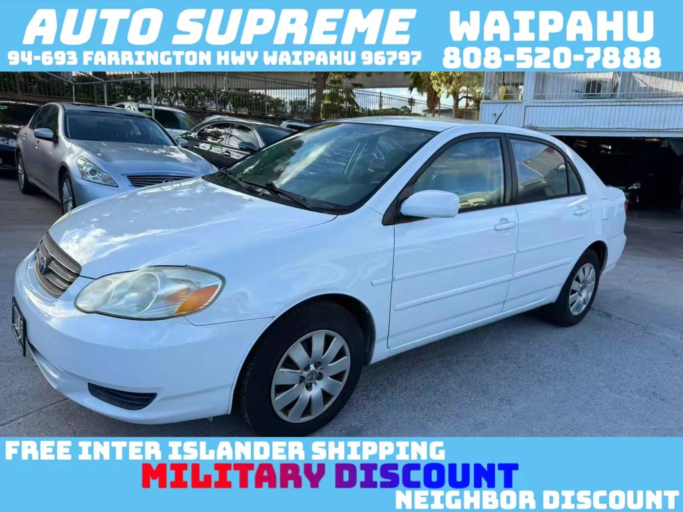 2004 Toyota Corolla CE — Sedan — 74,700 mi — Waipahu, HI
