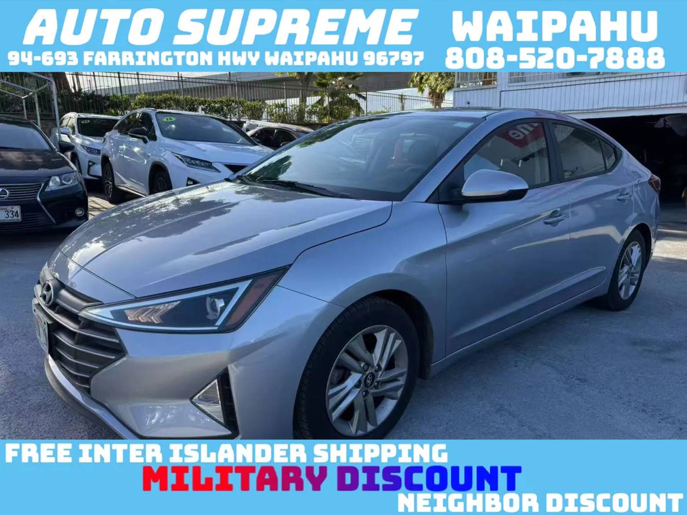 2020 Hyundai Elantra SEL — Sedan — 94,646 mi — Waipahu, HI