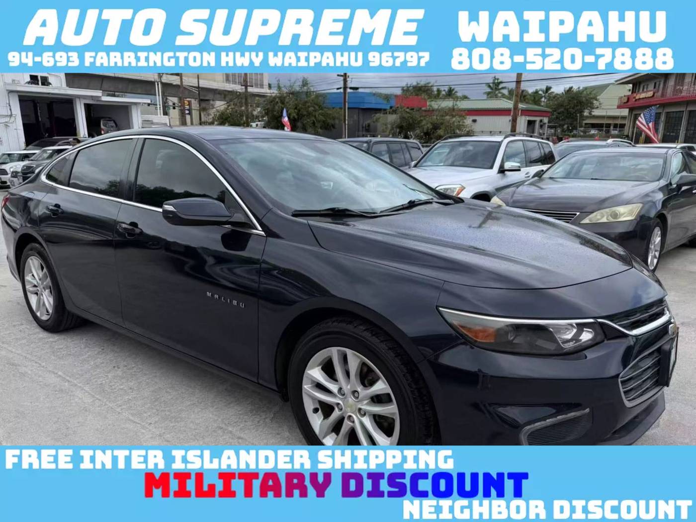 2017 Chevrolet Malibu LT — Sedan — 107,720 mi — Waipahu, HI