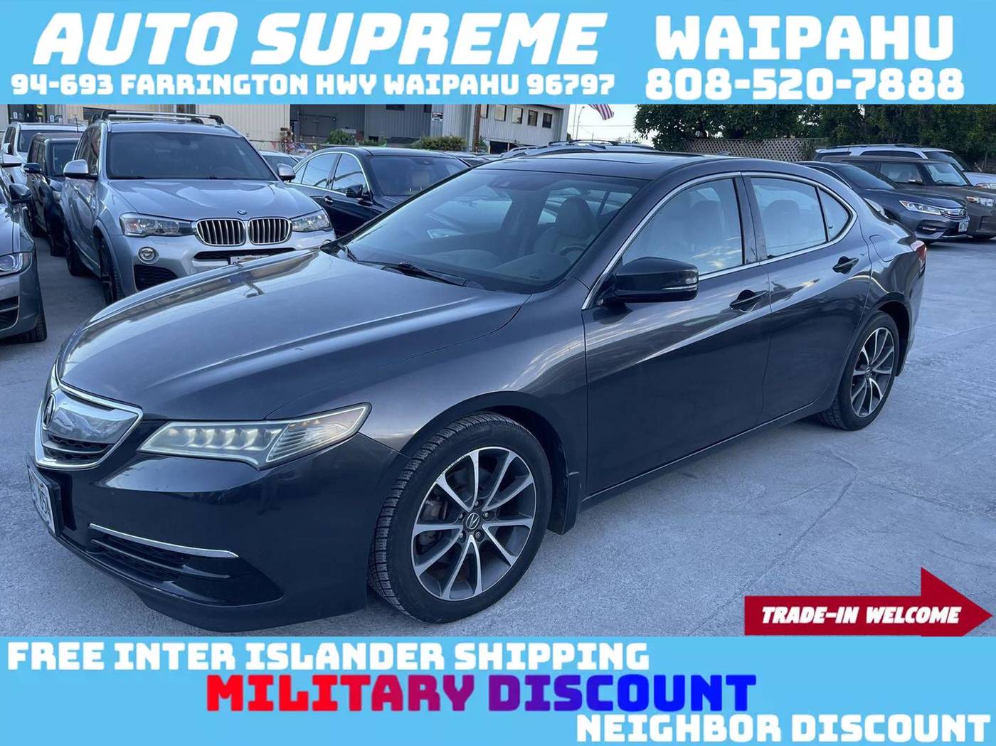 2015 Acura TLX Technology Package — Sedan — 82,765 mi — Waipahu, HI