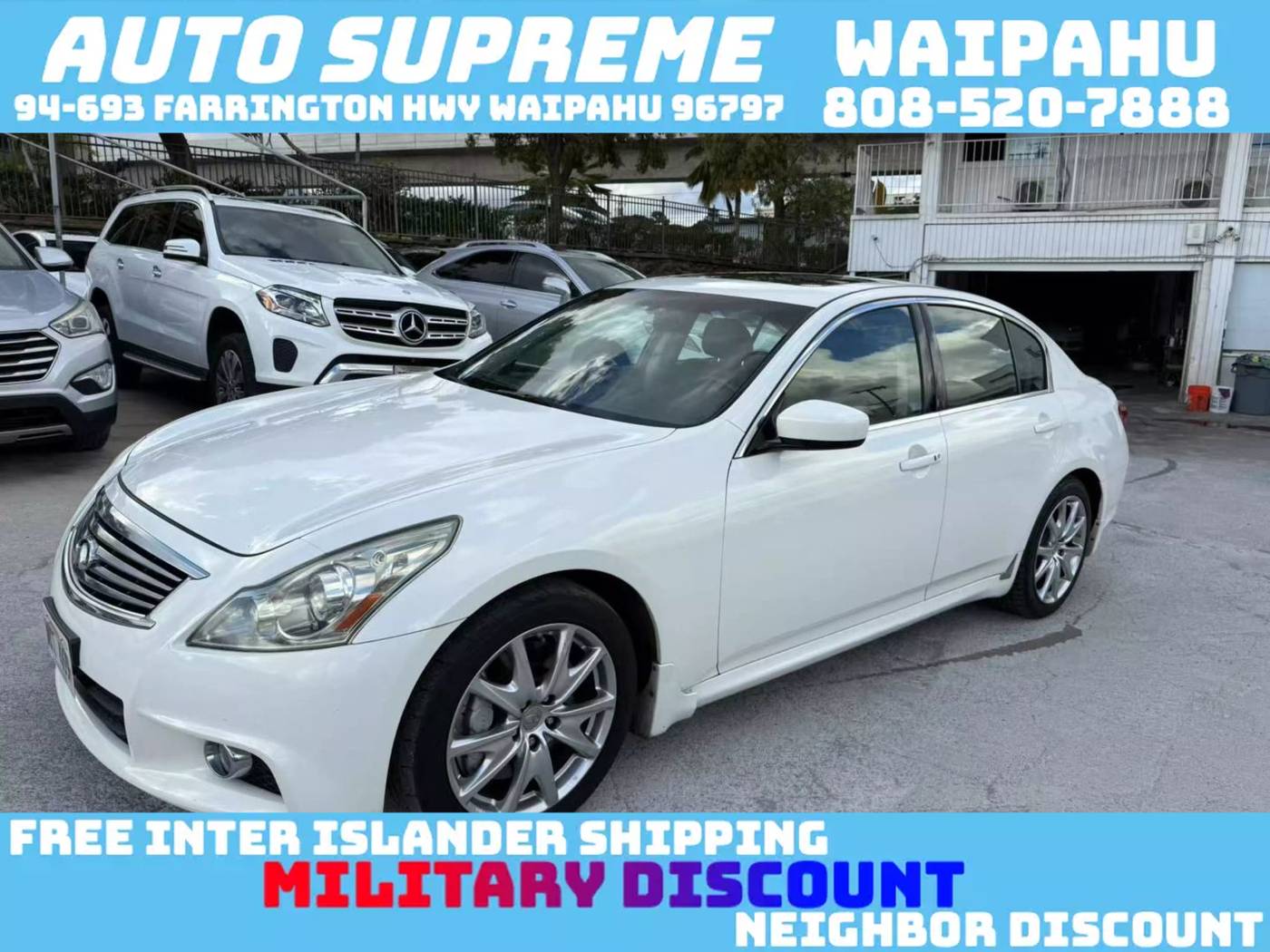 2011 INFINITI G G37 — Sedan — 145,000 mi — Waipahu, HI
