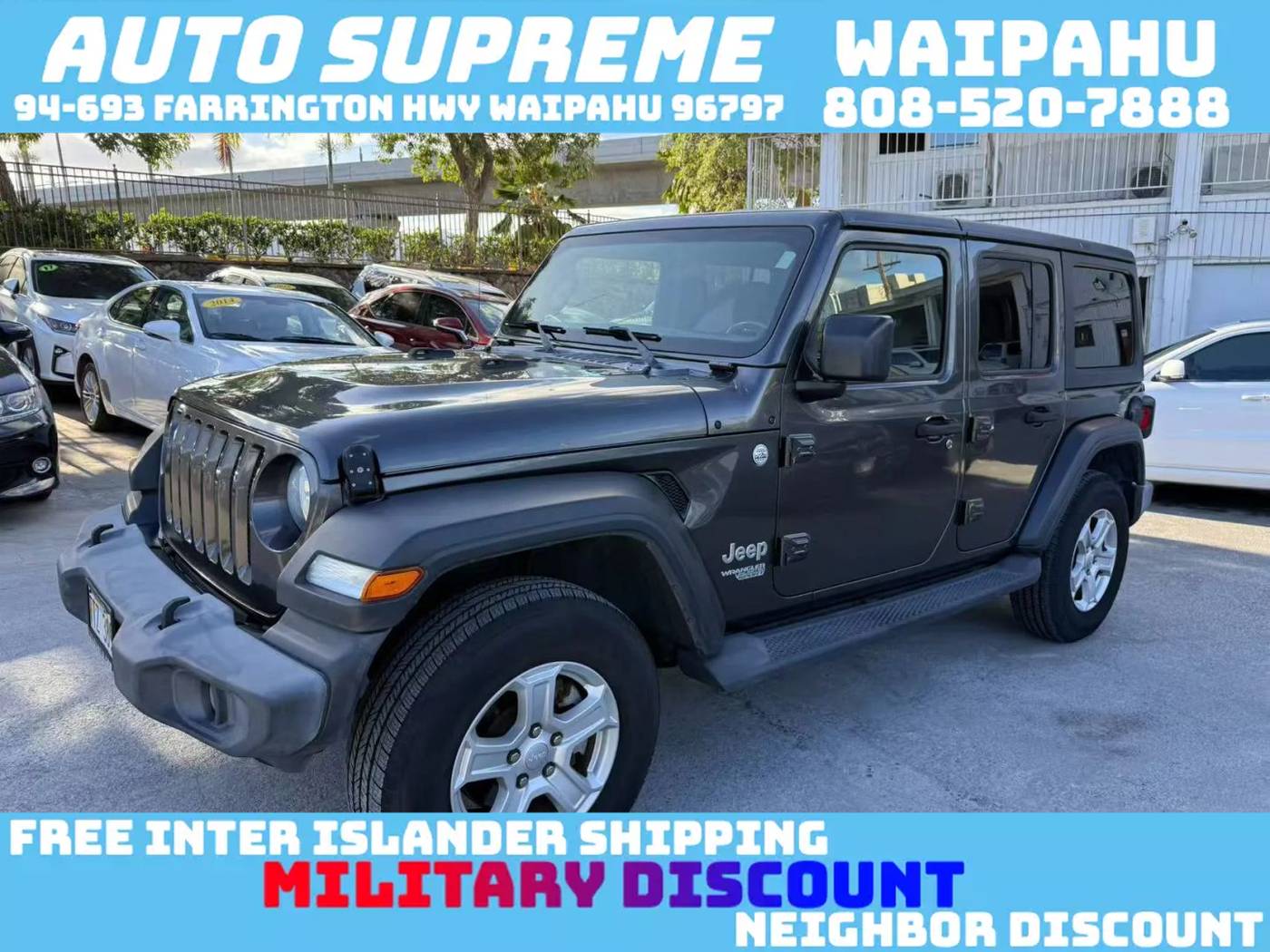 2018 Jeep Wrangler Sport S — SUV — 43,050 mi — Waipahu, HI